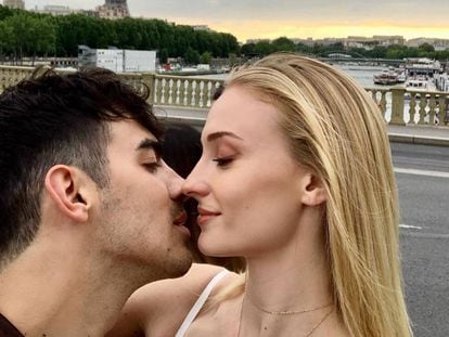 Sophie Turner y Joe Jonas, en París.