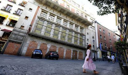 Fachada del teatro Alb&eacute;niz de Madrid.
 