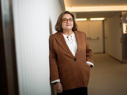 La presidenta de Aelec, Marina Serrano, el viernes pasado en Madrid.