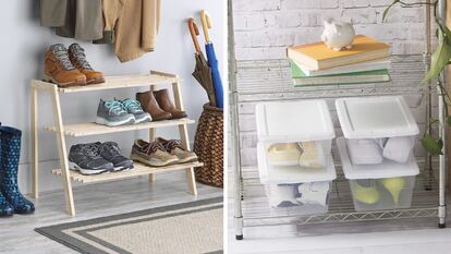 Como hacer un mueble para zapatos (Armario) / How to make a shoe storage. 