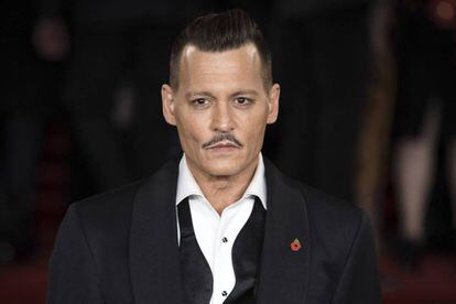 Johnny Depp en la presentación de una película en 2017.