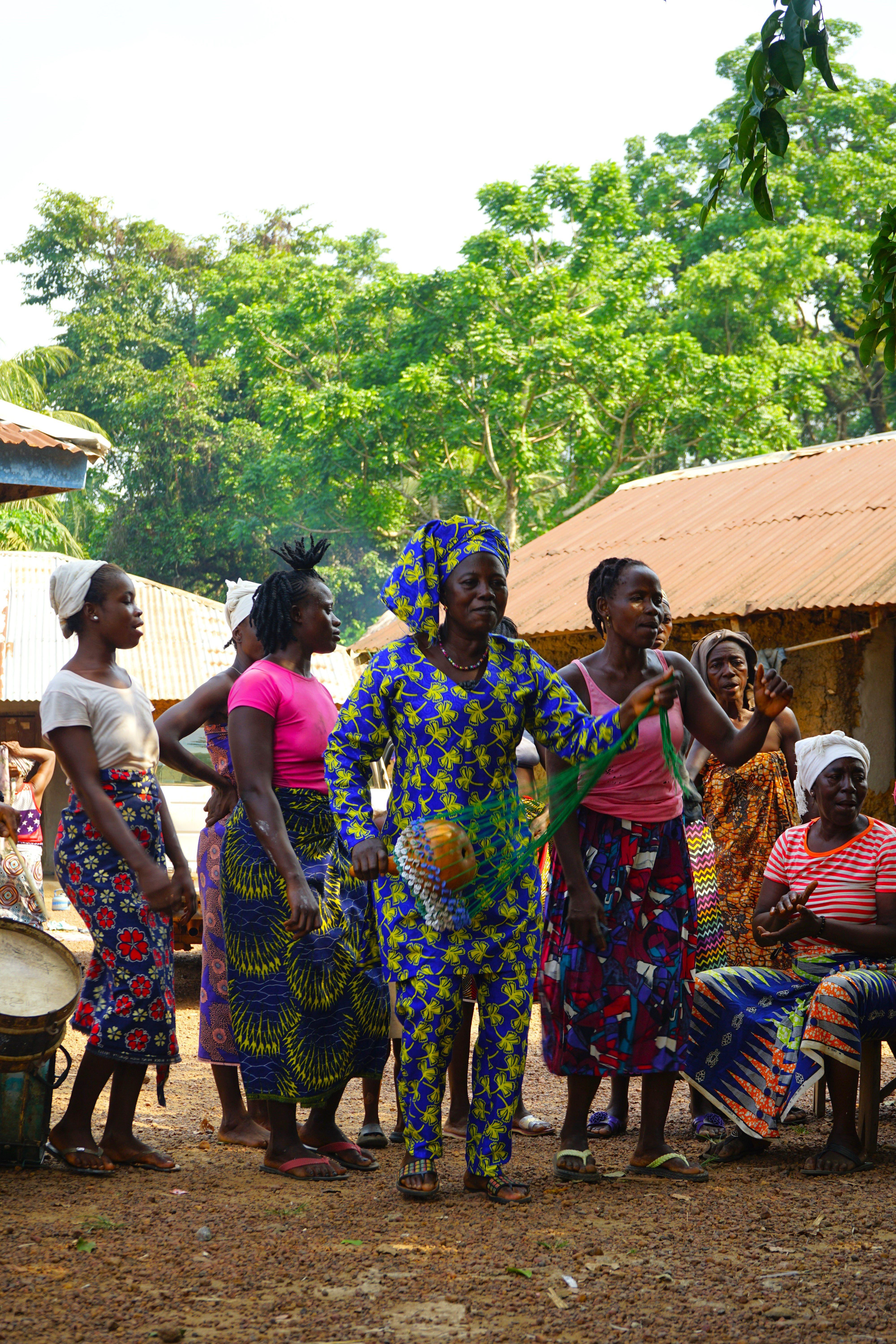 Danza tradicional en Sierra Leona.