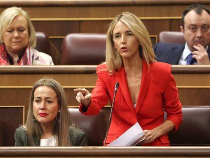 Cayetana Álvarez de Toledo, este miércoles en la sesión de control al Gobierno.