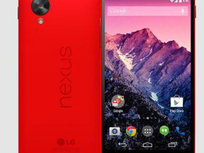 Nexus 5 se estrena en color rojo.