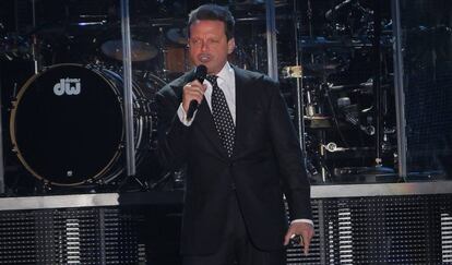 Luis Miguel, durante su concierto en León Guanajuato en 2013.