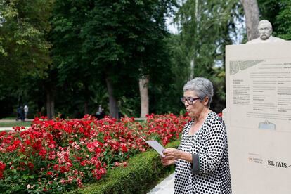 La directora de la Feria del Libro de Madrid, Eva Orúe, una de las invitadas de la yincana literaria. 