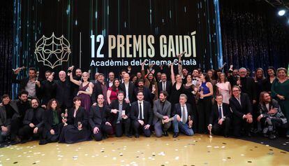 Els guardonats en aquesta edició dels Premis Gaudí.