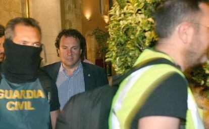 Daniel Massagué, el pasado mes de junio tras ser detenido por la Guardia Civil.