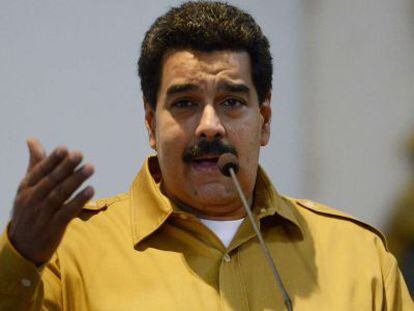 Nicol&aacute;s Maduro durante un discurso este viernes