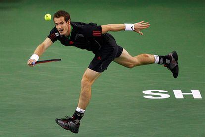 Andy Murray, durante las semifinales del Masters de Shanghái.