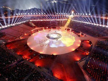 Ceremonia de clausura de las Olímpiadas de Pyeongchang.