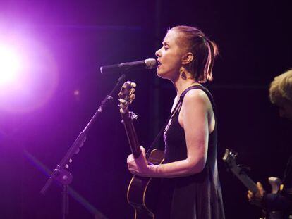 Suzanne Vega, en su concierto de ayer en Madrid.