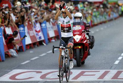 Contador se despide en la última etapa de la Vuelta a España 2017, en Madrid