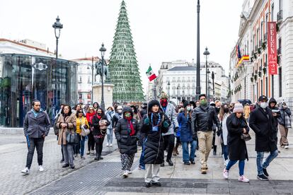 Turistas en el centro de Madrid