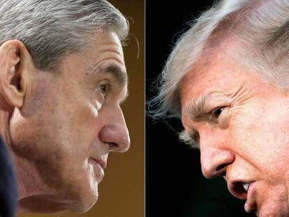 Robert Mueller y Donald Trump.