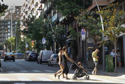 La calle del Secretari Coloma, en el barrio barcelon&eacute;s de Gr&agrave;cia. 