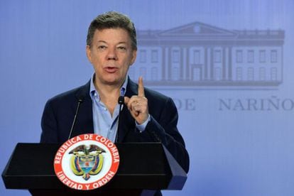 El presidente colombiano, Juan Manuel Santos.