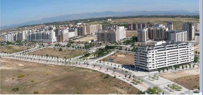 Desarrollo urban&iacute;stico de Valdebebas.