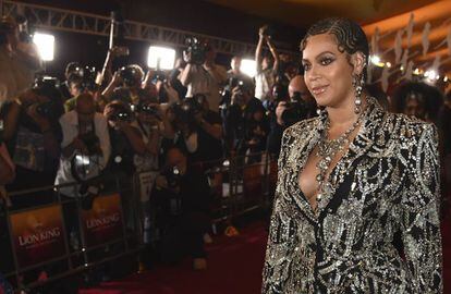 Beyoncé en el estreno de 'El rey León' en Los Ángeles el pasado 9 de julio.