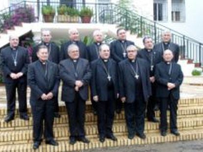 Los obispos de Andalucía, durante su reunión en Córdoba.