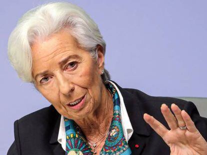Christine Lagarde, presidenta del Banco Central Europeo. 