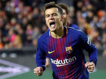 Los azulgrana alcanzan la final después de volver a ganar al Valencia en un partido resuelto por Coutinho y Rakitic después de dos asistencias de Suárez