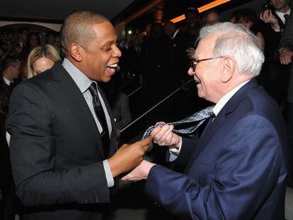 Jay-Z y su gran amigo Warren Buffett.