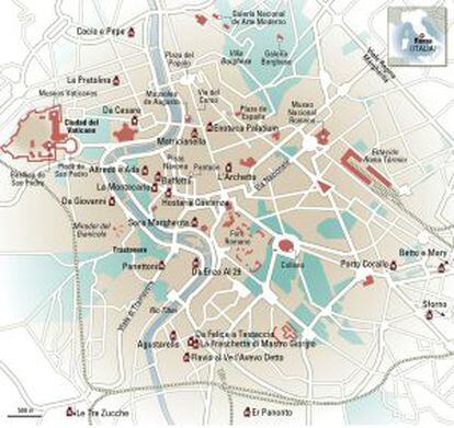 Mapa de Roma.