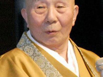 El monje budista Yusai Sakai, en 2007 en Tokio. 