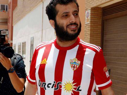 Turki Al-Sheikh, justo después de comprar el Almería.