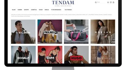 Distintas marcas dentro de la plataforma online de Tendam.