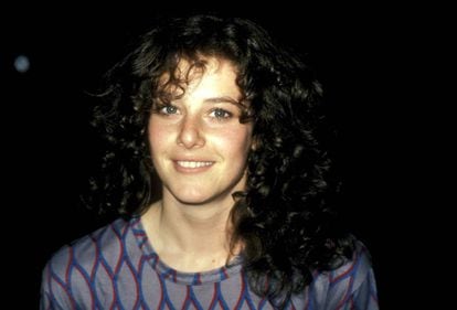 Debra Winger fotografiada en un rodaje en Los Ángeles en 1981. 