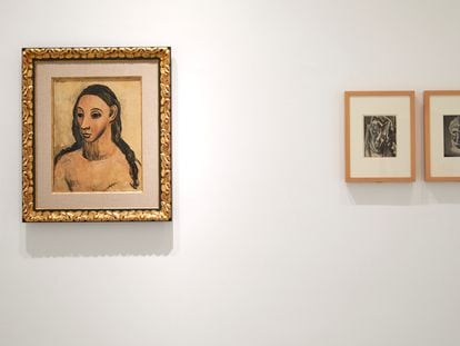 La obra de Pablo Picasso 'Busto de mujer joven', ya está expuesta en el Museo Reina Sofía de Madrid.