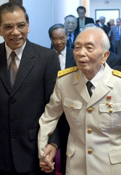 El legendario general Vo Nguyen Giap, de 93 años, en Hanoi.