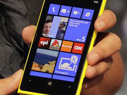 Smartphone con el sistema operativo Windows Phone.