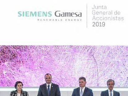 Imagen de la junta de accionistas de Siemens Gamesa del año pasado.