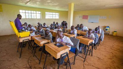 Una de las escuela kenianas donde se ha implantado la aplicación móvil Kytabu.