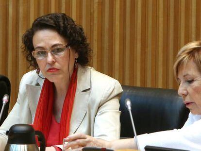 La Ministra de Trabajo Magdalena Valerio en la Comisi&oacute;n de seguimiento de los acuerdos del Pacto de Toledo en el Congreso de los Diputados.   