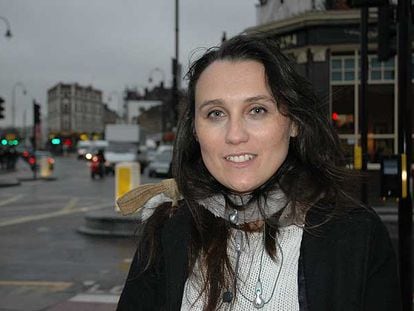 Cristina López, ayer en Londres.