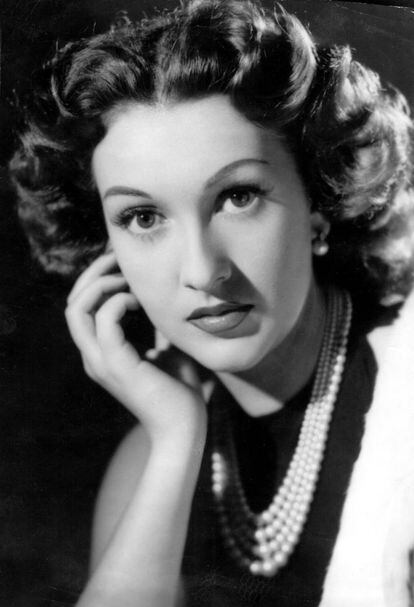 Retrato de la actriz Amparo Rivelles, en 1945.
