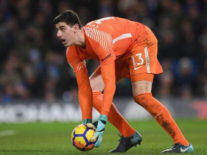 Courtois, el lunes ante el Watford.