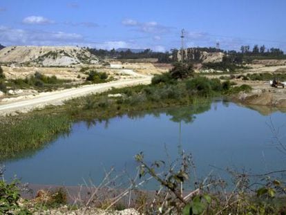 Terrenos de Salvaterra donde se promueve el pol&iacute;gono de la Plisan.