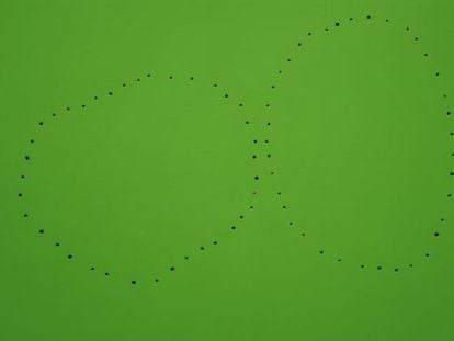 &#039;Concetto spaziale&#039;, Fontana, 1961.Colecci&oacute;n particular, cortes&iacute;a Sperone Gallery, Nueva York. 