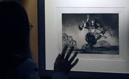 Uno de los grabados de la serie &#039;Los Disparates&#039; que se puede ver en el MUBAG y que forma parte de la exposici&oacute;n de grabados de Goya.