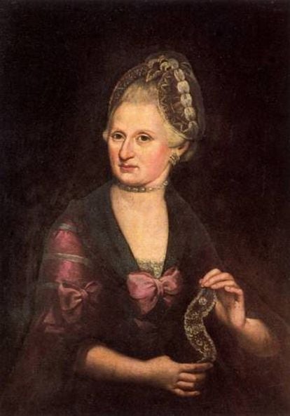 Ana Maria Pertl retratada en 1775 por Rosa Barducci.