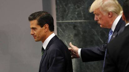 Donald Trump y el presidente de M&eacute;xico Enrique Pe&ntilde;a Nieto.