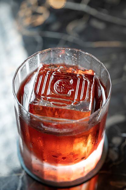 Negroni from the Italian cocktail bar Giacosa 1815, in an image provided by the establishment.