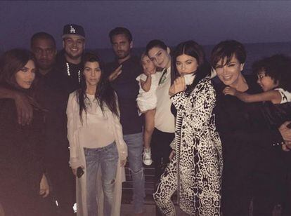 La familia Kardashian al completo el pasado mes de marzo.