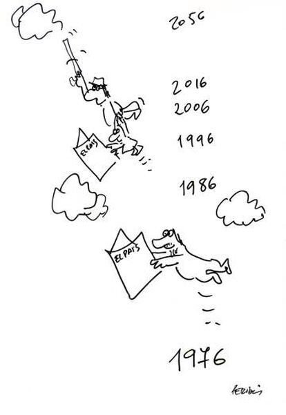 Viñeta de Peridis para la exposición.
