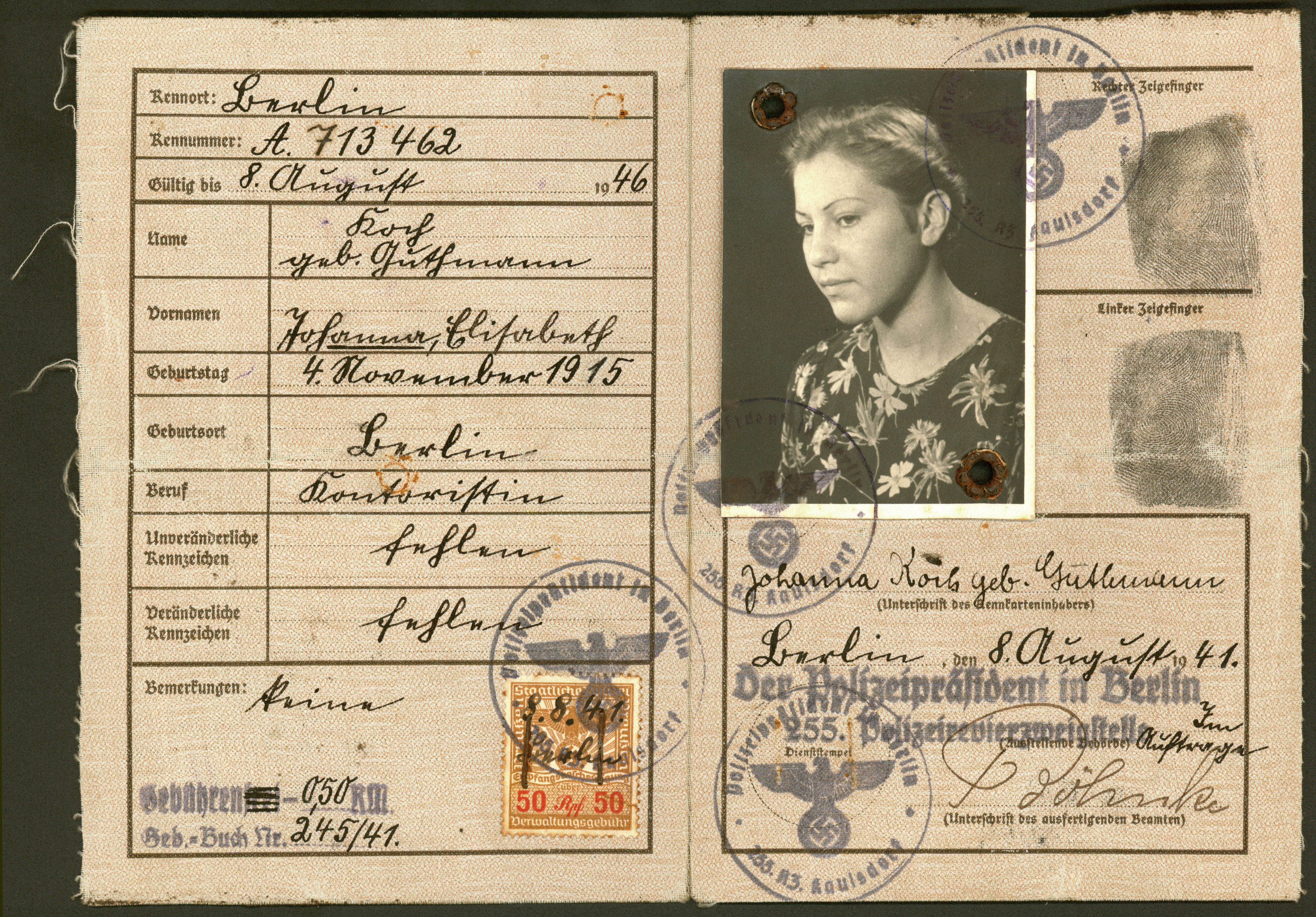 La judía que sobrevivió al Holocausto oculta en el corazón del terror nazi